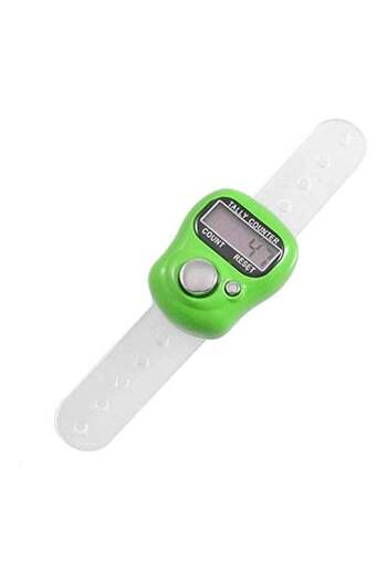 Generic Tasbeeh Tally Counter Green/Black