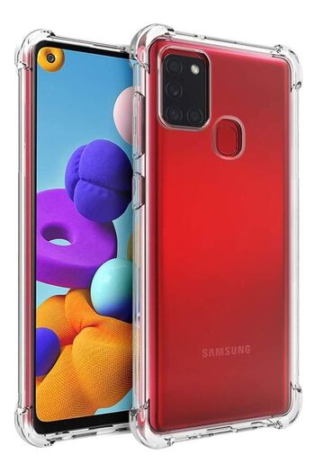 Generic Anti-Shock Bumper Back Cover For Samsung Galaxy A21s Clear