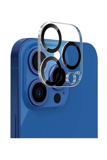 Generic 3D Curved Tempered Glass Camera Lens Protector Compatible With iPhone 13 Pro Max Clear