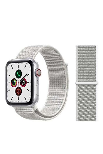 Perfii Nylon Replacement Band For Apple iWatch Series 5/4/3/2/1 Seummit White