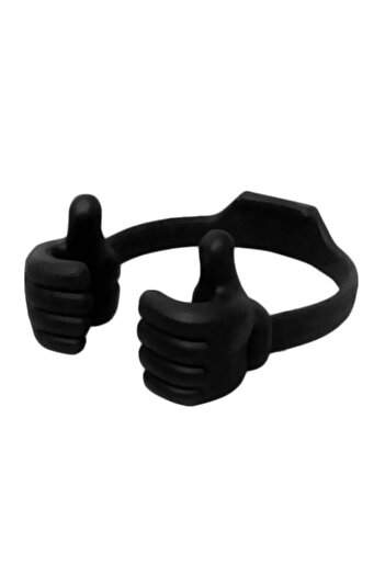 Generic OK Thumb Flexible Stand Holder Black