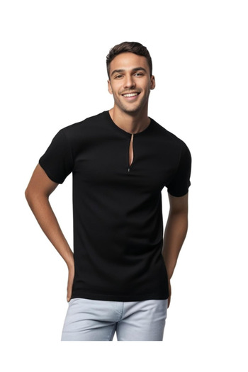 AWESOME STYLE GIFTS Cotton Luxe Tee - BLACK