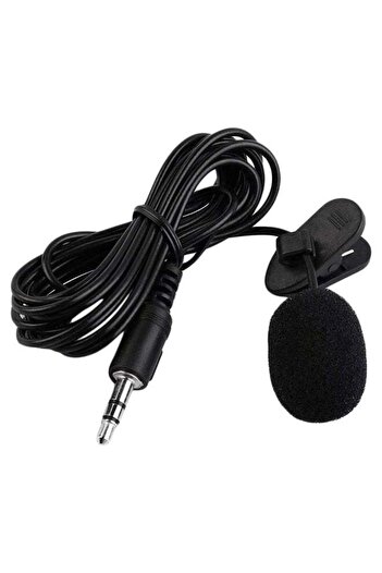 Generic Mini Microphone With Collar Clip For Loud Speaker WA145 Black