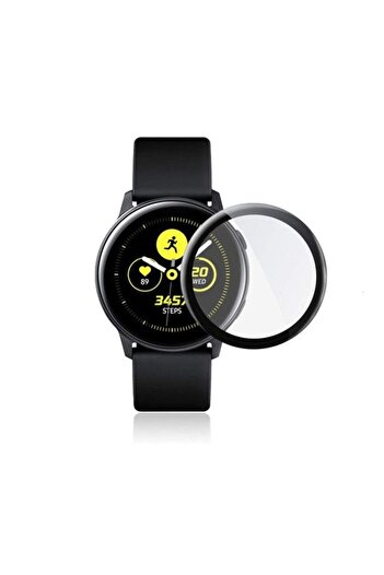 Generic Glass Smartwatch Screen Protector For Samsung Galaxy Watch Active 2 Clear/Black