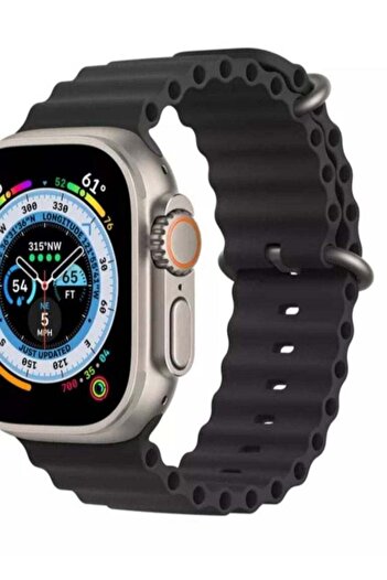 Generic The new rubber strap for the Apple Watch dark gray size 44mm