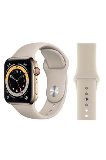 Perfii Replacement Band For Apple Watch Series 6/SE/5/4/3/2/1 Stone White