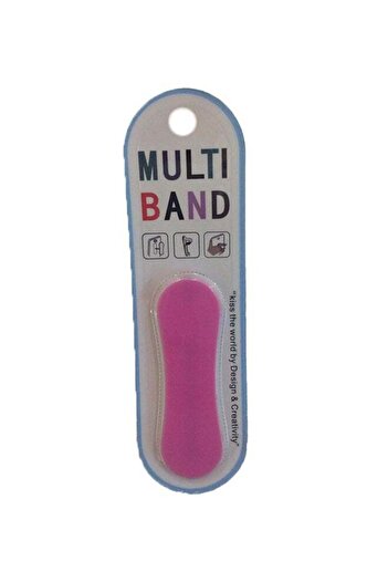 Generic Multi Band Finger Grip Holder For Smart Phone Pink