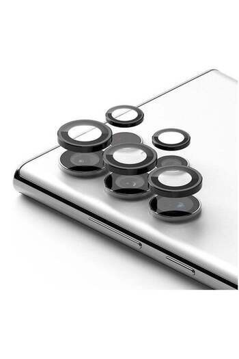 Ringke Camera Lens Frame Glass Compatible with Samsung Galaxy S22 Ultra Galaxy S22 Ultra 5G, Anti-Sc