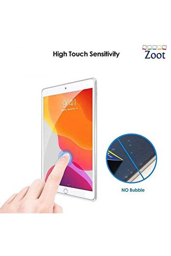 Zoot Tempered Glass Screen Protector For Apple iPad 7th Gen Clear