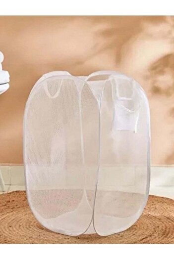 Generic Ibis Laundry Basket Pop-up Design White37x37cm