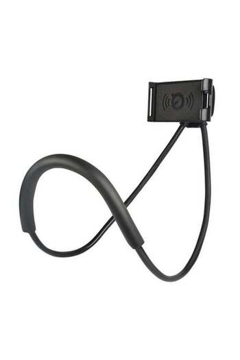 Generic Neck Hang Phone Holder Black