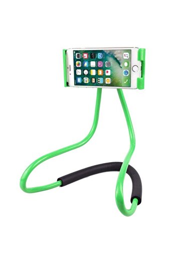 Generic 360 Degree Rotating Neck Phone Holder Green