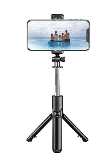 Generic S03 Bluetooth 4.0 Mini Selfie Stick for SmartPhones Camera Black