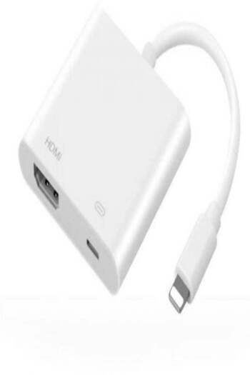 Other Generic Lightning To Digital Av HDMI Adapter White