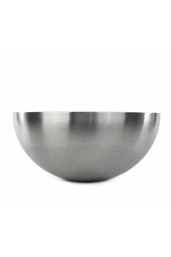Generic Five inch stainless steel serving bowl, silver