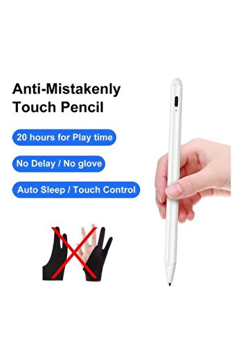 Generic Upgraded Stylus Pen with Palm Rejection Compatible with Apple iPad(6th Gen) White