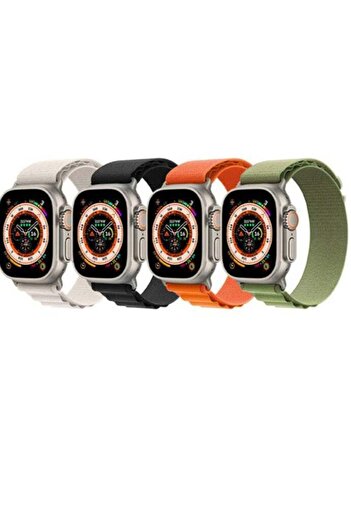 Generic 4Pack for Apple Watch Alpine Loop Band 49mm/45mm/44mm Nylon Woven Sport Strap Compatible with iWatch