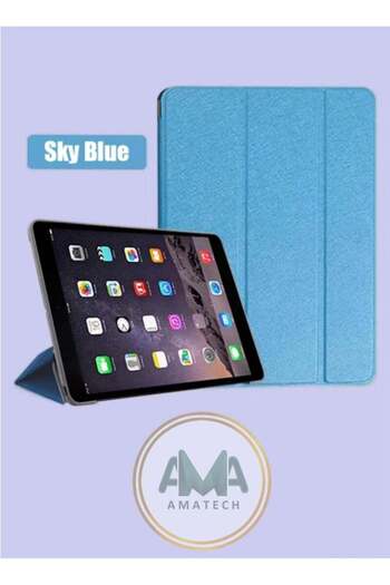 Generic Smart Flip Protective Case Compatible with iPad Air/Air 2, 9.7-inch, Sky Blue