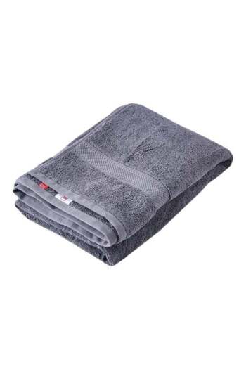 Home Box Smart Cell Textured Bath Towel Grey 140x70cm