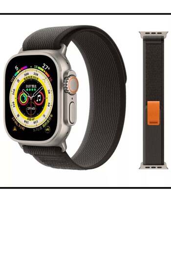 Generic The new Apple band - modern shape black and gray color