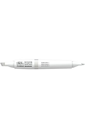 Winsor and Newton قلم رسم جرافيكي ملون أخضر رمادي دافئ 1 طرف مزدوج