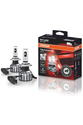 Osram Set 2 H7 Truckstar LED 24V omologare RAR Street Legal +230%