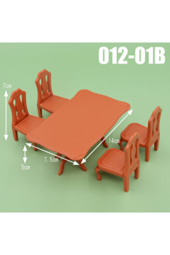choice2 012-01B Dollhouse Furniture Kitchen Play Set Miniature Refrigerator 1:12 Mini Food Living Room Sofa