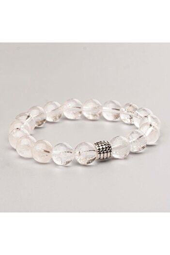Mitr Crystal Quartz Natural Stone Bracelet (10 mm) – Pure Energy
