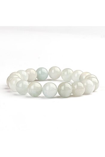 Mitr Aquamarine Natural Stone Bracelet (10 mm) – Composition of Peace