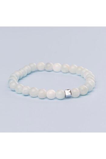 Mitr Aquamarine Natural Stone Bracelet (6 mm) – Pure Blue of Nature