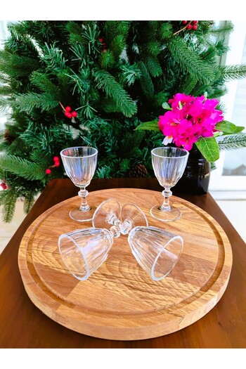 Madame Coco Voyage Set of 4 Footed Liquor Glasses - 50 ml