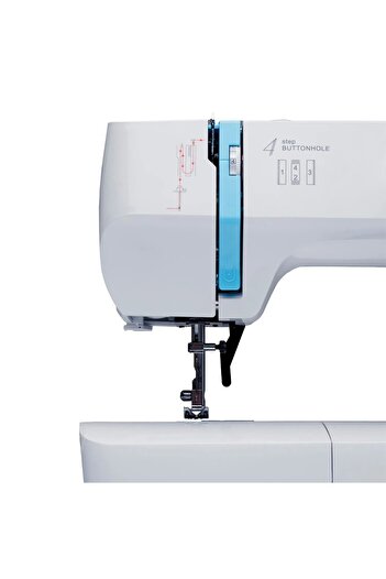 Minerva Masina de cusut electromecanica Horizon R, 13 programe, 700 imp/min, 70W, Alb/Albastru