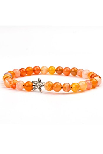 Mitr Karnelyan Agate Natural Stone Bracelet (8mm) – Purification Power