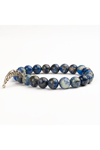 Mitr Lapis Lazuli Natural Stone Bracelet (8 mm) – the Secret of the Sky