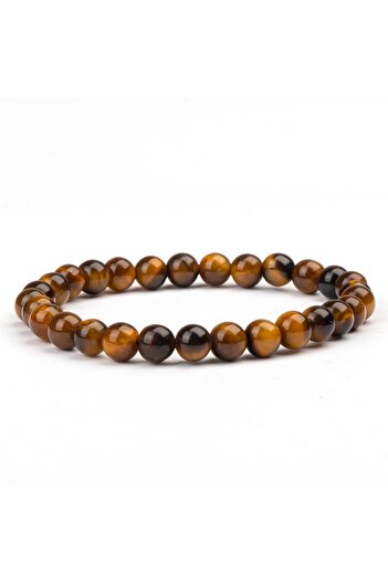 Mitr Tiger's Eye Natural Stone Bracelet (6 mm) – from the Root