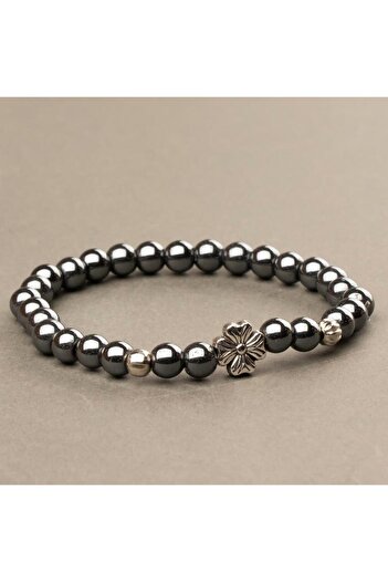 Mitr Hematite Natural Stone Bracelet (6 mm) – Protective Field