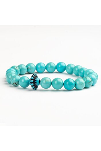 Mitr Turquoise Natural Stone Bracelet (8 mm) – Promise Stone
