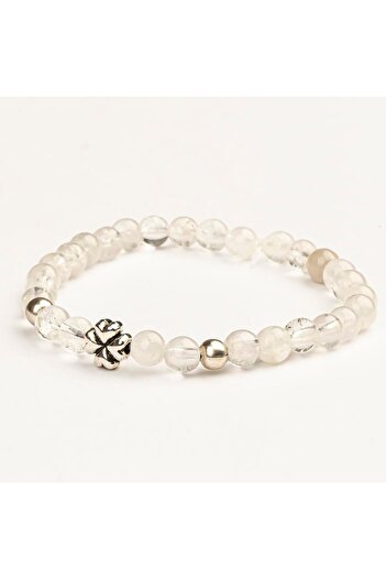 Mitr Crystal Quartz Natural Stone Bracelet (6 mm) – Inner Power