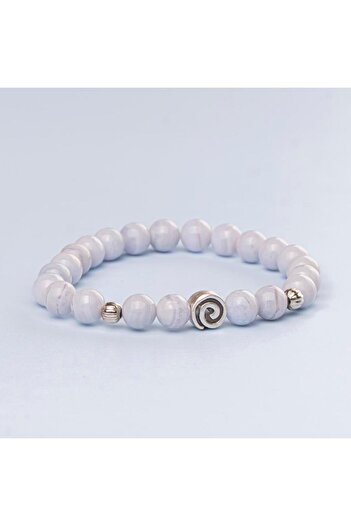Mitr Chalcedony Natural Stone Bracelet (8 mm) – Circle of Coolness