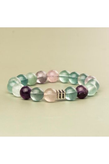 Mitr Fluorite Natural Stone Bracelet (10 mm) – Intuitive Power
