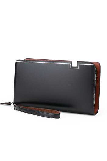 sharpdo Men's Long Wallet Clutch Multifunctional Bag