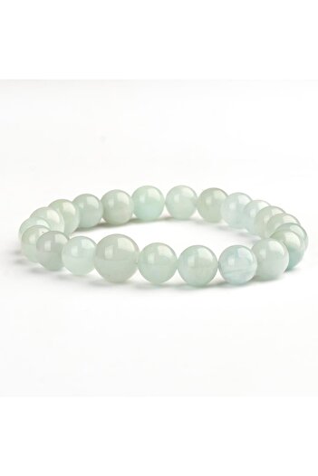 Mitr Aquamarine Natural Stone Bracelet (8 mm) – Relax Your Soul