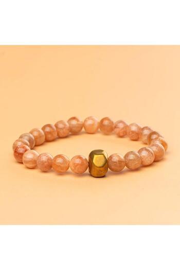 Mitr Sunstone Natural Stone Bracelet (8 mm) – Sun's Breath