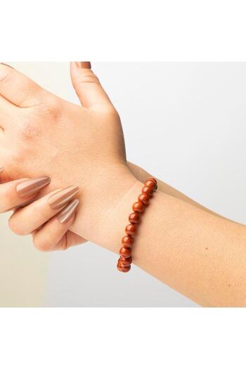 Mitr Jasper Natural Stone Bracelet (8 mm) – Hidden Light