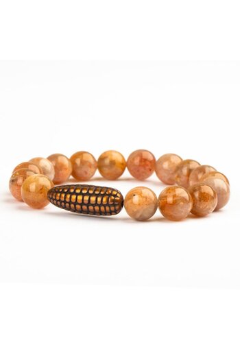 Mitr Sunstone Natural Stone Bracelet (10 mm) – Call of Light