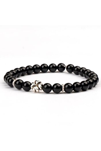 Mitr Onyx Natural Stone Bracelet (6 mm) – Night Talisman