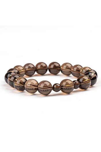 Mitr Smoky Quartz Natural Stone Bracelet (10 mm) – Wisdom Layer