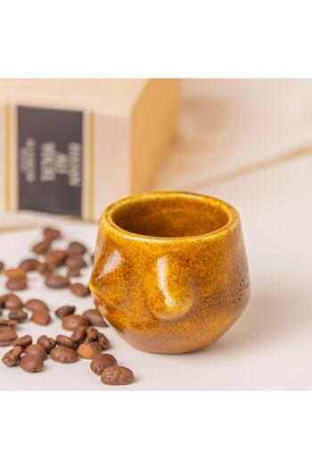 Mitr Lilith Yellow Handmade Ceramic Espresso Cup