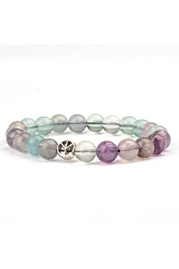 Mitr Fluorite Natural Stone Bracelet (8 mm) – Intuitive Clarity
