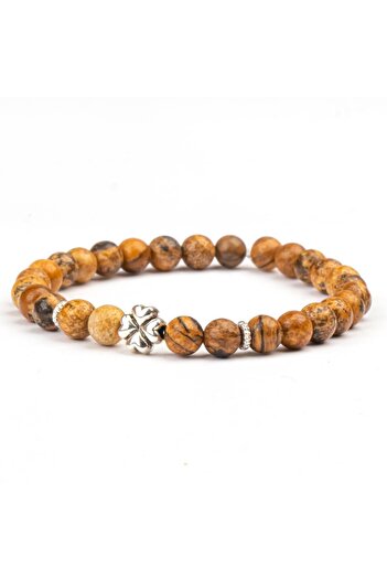 Mitr Tree Jasper Natural Stone Bracelet (6 mm) – Natural Flow
